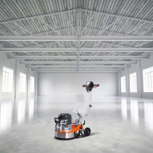 For preparing industrial floors